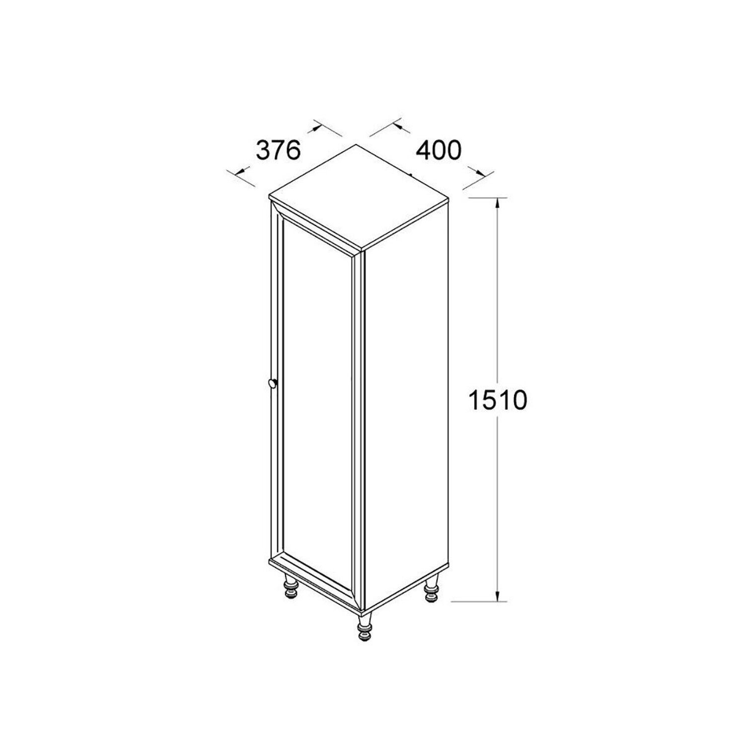 Cristaleira Estante para Livros 1 Porta Vidro E-963 - 3