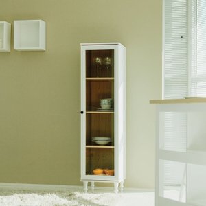 Cristaleira Estante para Livros 1 Porta Vidro E-963