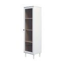 Ver imagem 2 de Cristaleira Estante para Livros 1 Porta Vidro E-963