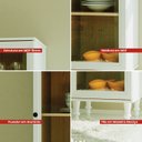 Ver mais imagens de Cristaleira Estante para Livros 1 Porta Vidro E-963