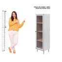 Ver imagem 5 de Cristaleira Estante para Livros 1 Porta Vidro E-963