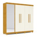 Ver imagem 2 de Guarda Roupa Casal Sapateira Diamante Naturale Off White - Gelius
