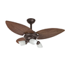Ventilador de Teto Infinity Lótus Spot Marrom 3 Pás Imbuia 110 V 1026 Lótus 3L - 1