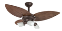 Ver imagem 1 de Ventilador de Teto Infinity Lótus Spot Marrom 3 Pás Imbuia 110 V 1026 Lótus 3L