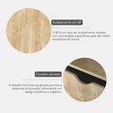 Ver imagem 7 de Mesa de Cabeceira Ipanema 2 Gavetas em MDP e Pintura BP Fosca