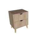 Ver imagem 2 de Mesa de Cabeceira Ipanema 2 Gavetas em MDP e Pintura BP Fosca