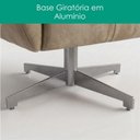 Ver imagem 7 de Poltrona Decorativa Malta Base Giratoria Courino Tcs 729 Moll