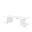 Ver imagem 3 de Mesa Escritório Suspensa Escrivaninha Computador com Prateleiras 90cm Branco