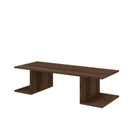 Ver imagem 3 de Mesa Escritório Suspensa Escrivaninha Computador com Prateleiras 90cm Nogal Marrom