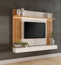 Ver imagem 1 de Painel para TV até 75 Polegadas com LED 100% MDF 180CMX150CM Supreme Marrom