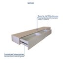 Ver imagem 4 de Painel para TV até 75 Polegadas com LED 100% MDF 180CMX150CM Supreme Marrom