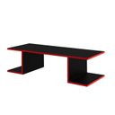 Ver imagem 3 de Mesa Escritório Suspensa Escrivaninha Computador com Prateleiras 90cm Vermelho