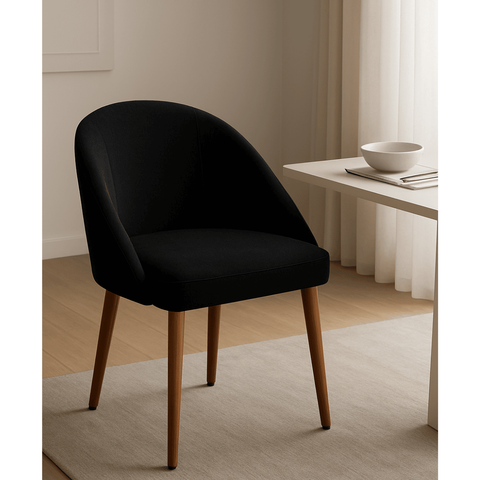 Poltrona Cadeira Lua Slim Luxo:preto