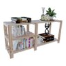     Estante Nicho Industrial Para Livros Madeira Pinus Cor Natural Technox - 1