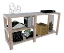 Ver imagem 5 de Estante Nicho Industrial Para Livros Madeira Pinus Cor Natural Technox