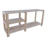     Estante Nicho Industrial Para Livros Madeira Pinus Cor Natural Technox - 6