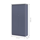 Ver imagem 3 de Mesa de Escritorio com Armário 2 Portas Pampulha Azul