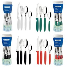 Faqueiro Tramontina Ipanema Inox 96 Pç 4 Kit - Cores Variada - 1