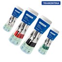 Ver imagem 2 de Faqueiro Tramontina Ipanema Inox 96 Pç 4 Kit - Cores Variada