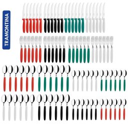 Faqueiro Tramontina Ipanema Inox 96 Pç 4 Kit - Cores Variada - 3