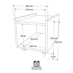 Suporte Para CPU e Estabilizador Com Rodinhas - 3