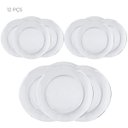 Ver imagem 1 de Conjunto com 12 pratos rasos 22,6cm de vidro Transparente