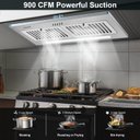 Ver imagem 2 de Coifa de Embutir Amzchef 30" de Aço Inox com 900 Cfm e 3 Velocidades