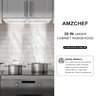 Coifa de Embutir Amzchef 30" de Aço Inox com 900 Cfm e 3 Velocidades - 8