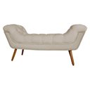 Ver imagem 3 de Recamier Calçadeira Estofado Sienna Queen 160 Cm Suede Cappuccino - LM DECOR