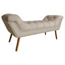Ver imagem 1 de Recamier Calçadeira Estofado Sienna Queen 160 Cm Suede Cappuccino - LM DECOR