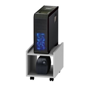 Suporte Para CPU e Estabilizador Com Rodinhas