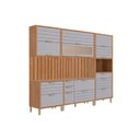 Ver imagem 2 de Kit Modulado 7 Peças Eloise CZ599 Cinamomo/Platina MGM