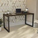 Ver imagem 5 de Escrivaninha Mesa Escritório Diretor com Gaveteiro Office 4 Gavetas 150cm Carvalho e Munique Marrom