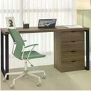 Ver imagem 4 de Escrivaninha Mesa Escritório Diretor com Gaveteiro Office 4 Gavetas 150cm Carvalho e Munique Marrom