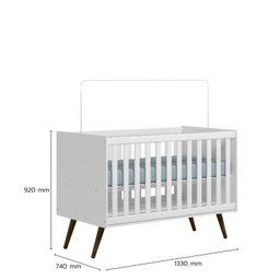 Quarto Para Bebê Completo Melinda com Roupeiro Cômoda e Berço  - 6