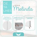 Ver mais imagens de Quarto de Bebê Completo 3 Peças Berço Minicama 2 em 1, Cômoda e Guarda-Roupa Retrô 100% MDF Melinda