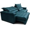 Sofá Retrátil e Reclinável 2,75m Molas Ensacadas Cama Inbox Big Space com Bordado 3d Velusoft - 7