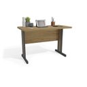 Ver imagem 4 de Escrivaninha Mesa Escritório com Versátil 2 Gavetas 123cm Itapuã Marrom