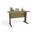 Ver imagem 4 de Escrivaninha Mesa Escritório com Versátil 2 Gavetas 123cm Itapuã Marrom