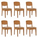 Ver imagem 1 de Conjunto com 6 Cadeiras Mdf Copper para Sala de Jantar Moderna Mobília