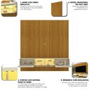 Ver imagem 2 de Home para TV 220 Realce Luminare Naturale Off White - Gelius