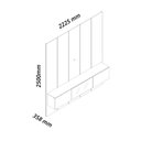 Ver imagem 3 de Home para TV 220 Realce Luminare Naturale Off White - Gelius