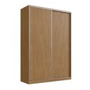 Ver imagem 1 de Guarda-Roupa Casal 2 Portas de Correr 3 Gavetas MDF 165cm Aura Marrom Freijó Natura
