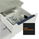 Ver imagem 6 de Balcão Gabinete de Pia Madesa Stella 2 Portas e 3 Gavetas (Sem Tampo e Pia) Branco