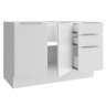 Balcão Gabinete de Pia Madesa Stella 2 Portas e 3 Gavetas (Sem Tampo e Pia) Branco - 10