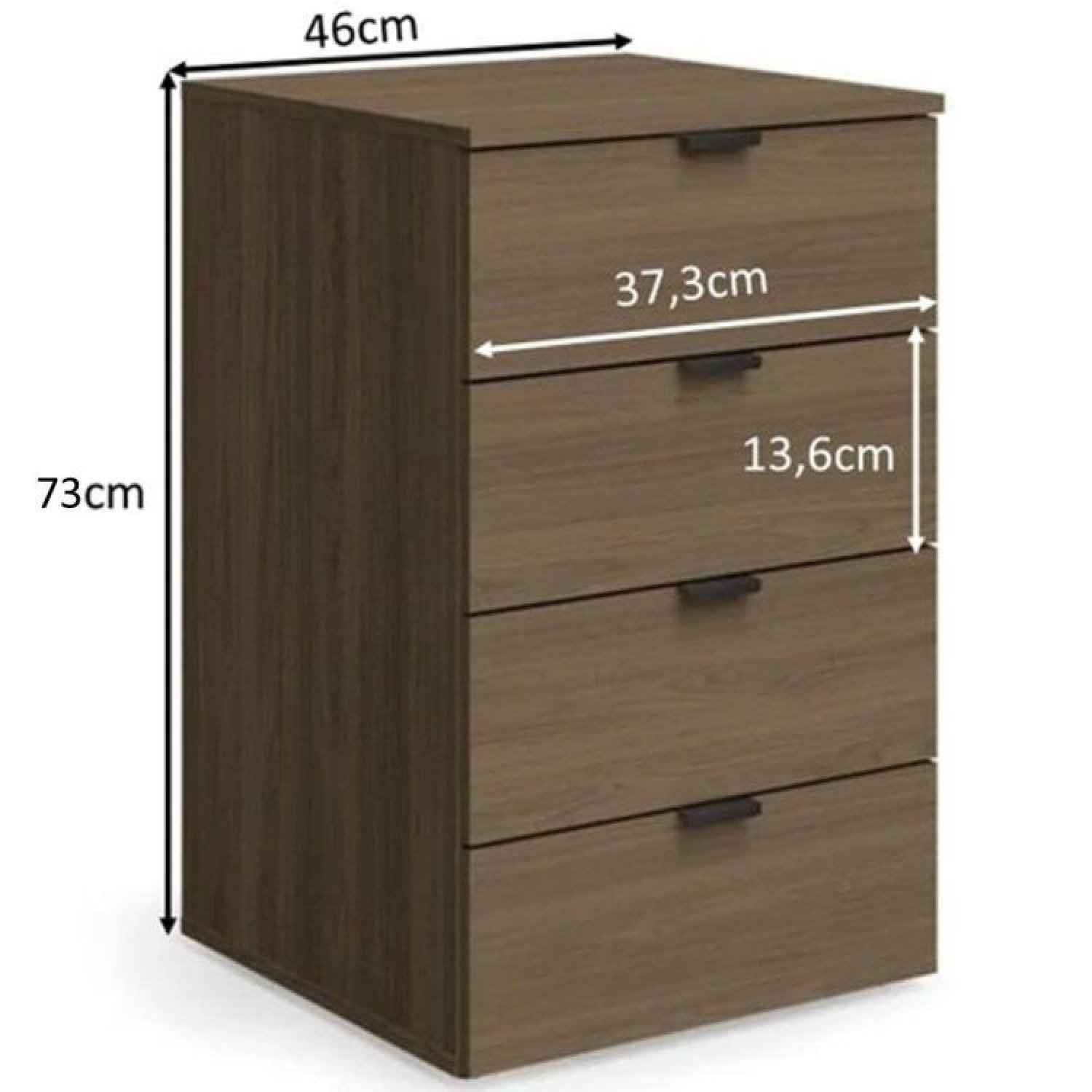 Mesa para Escritório Secretária 120cm com 2 Gaveteiros Office - 8