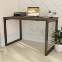 Ver imagem 2 de Escrivaninha Mesa Escritório Secretária com 2 Gaveteiros Office Carvalho e Munique Marrom