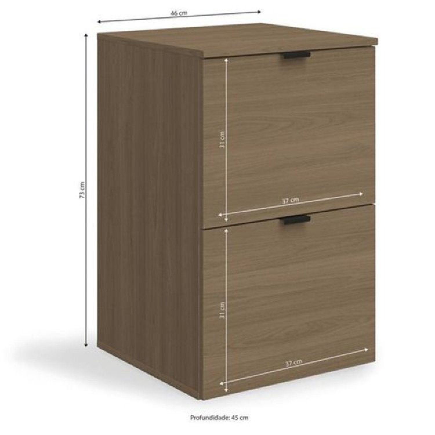 Mesa para Escritório Secretária 120cm com 2 Gaveteiros Office - 11