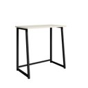 Ver imagem 2 de Escrivaninha Mesa Escritório Dobrável Fit Mds, 77*45*80 80cm Industrial Preto E Off White