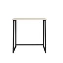 Ver imagem 6 de Escrivaninha Mesa Escritório Dobrável Fit Mds, 77*45*80 100% MDF 80cm Industrial Preto e Off White
